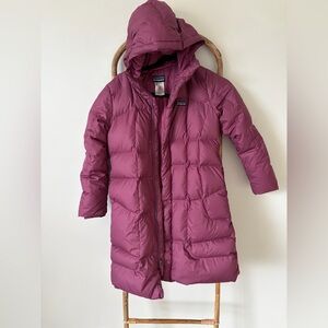 Youth Patagonia Maroon Puffer Jacket